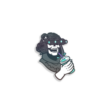 Baja Quad Skeletor Holo Sticker