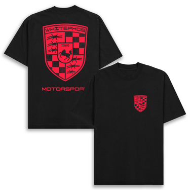 Race Badge Heavyweight Tee - Blood