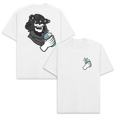 Baja Quad Skeletor Heavyweight Tee - White
